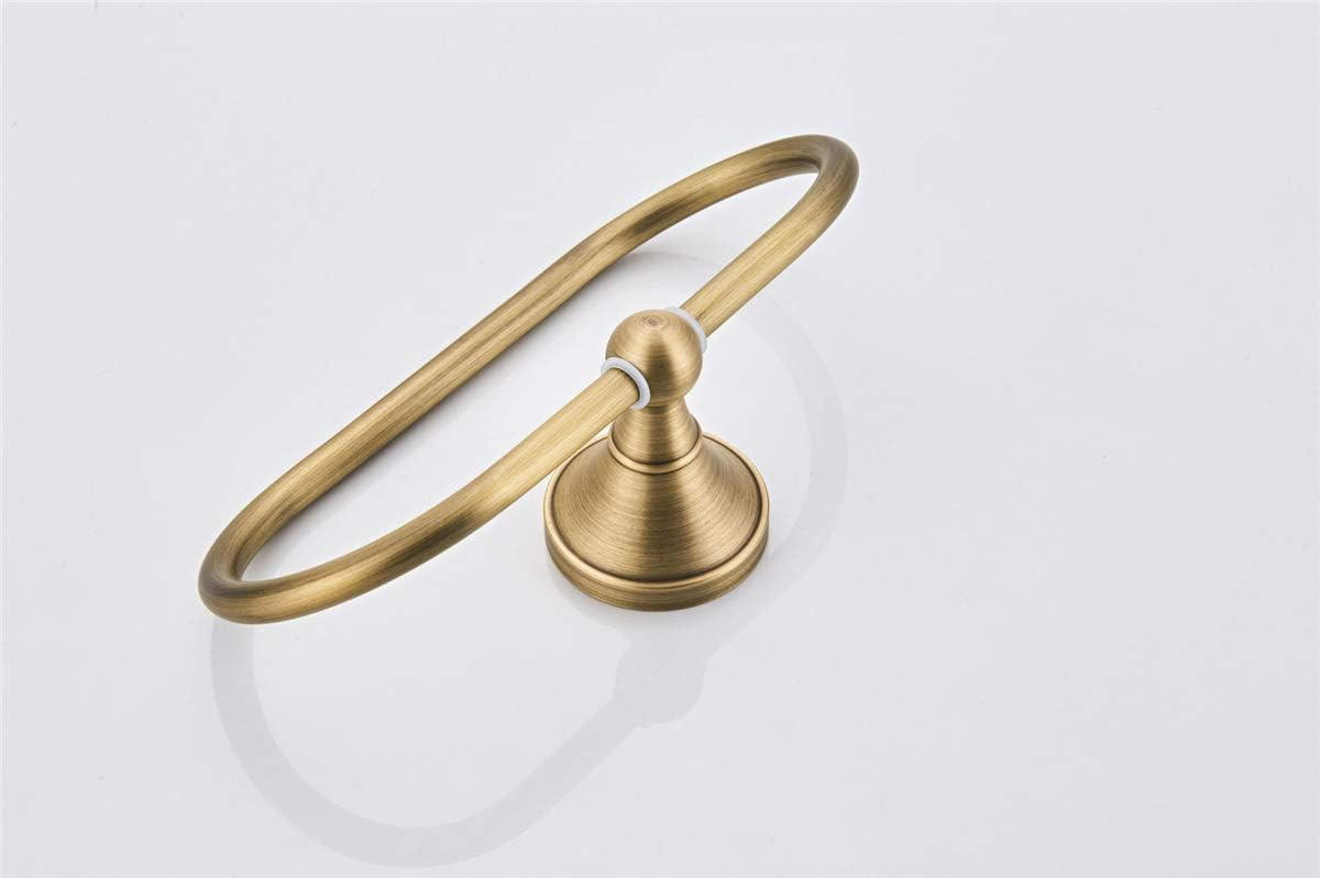 HANDTUCHSTANGE , Ovaler Handtuchring - Gelb, Metall (10/7.2/21cm) - BELZ