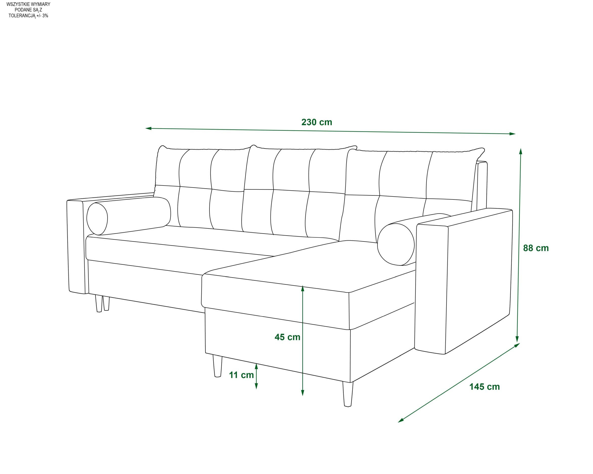 Thumbnail - Bedante Ecksofa, Dunkelgrün, Textil, 230x145 cm, Wohnzimmer, Sofas & Couches, Wohnlandschaften, Ecksofas
