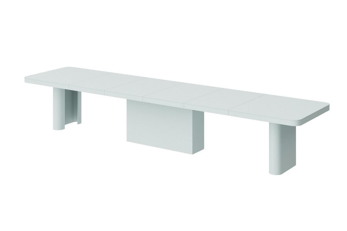 ESSTISCH rechteckig ausziehbar XXL Mintgrün matt 160/100/75 cm - Mintgrün, Holzwerkstoff (100/160/75cm) - designimpex