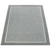 TEPPICH Outdoor Unifarben Bordüre Balkon, Terrasse schmutzabweisend Grau Rechteckig 80x150 - Grau, Textil (80/150cm) - KADIMA DESIGN