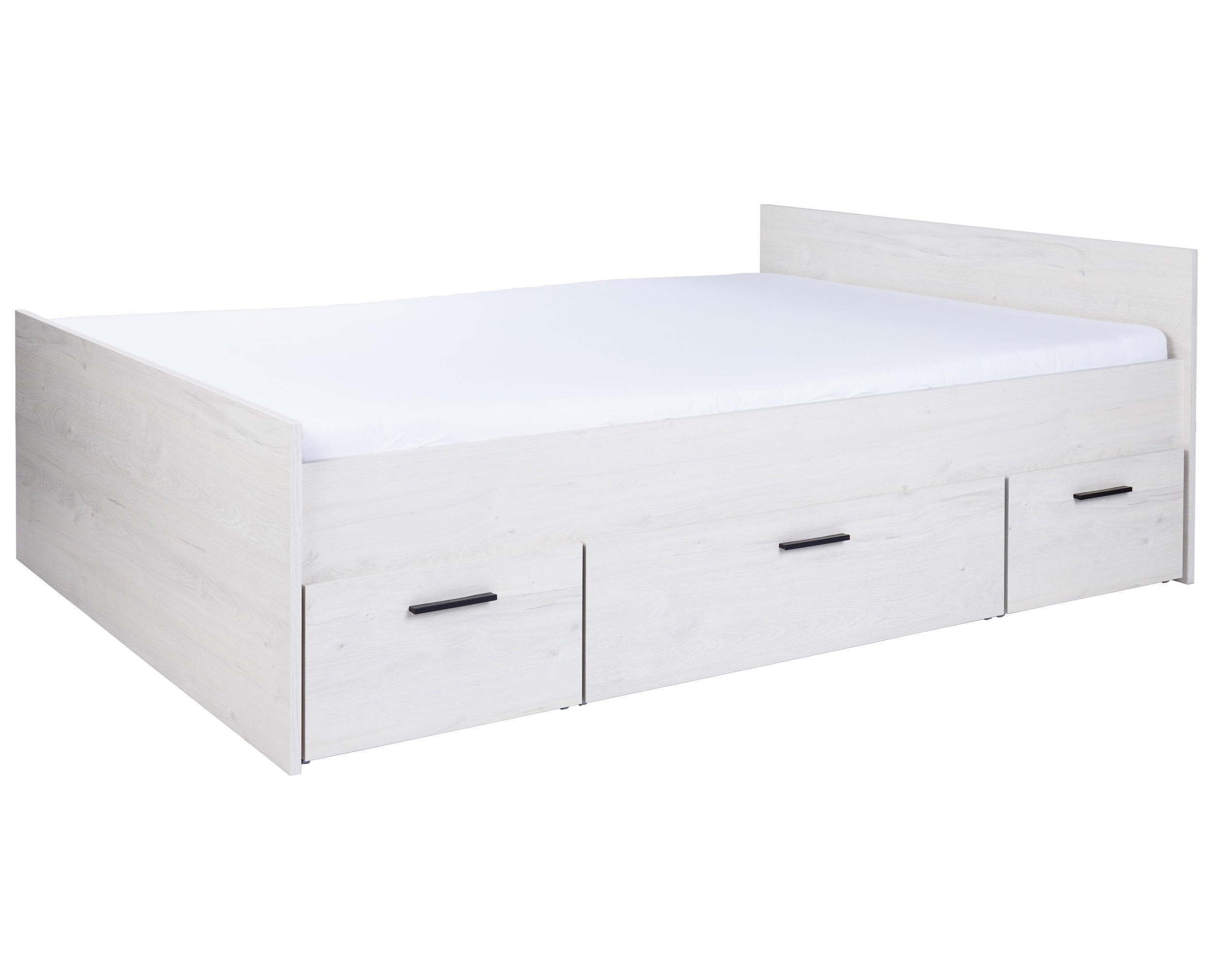 JUGENDBETT Mathea - Eichefarben, Holzwerkstoff/Metall (140/200cm) - arthur berndt