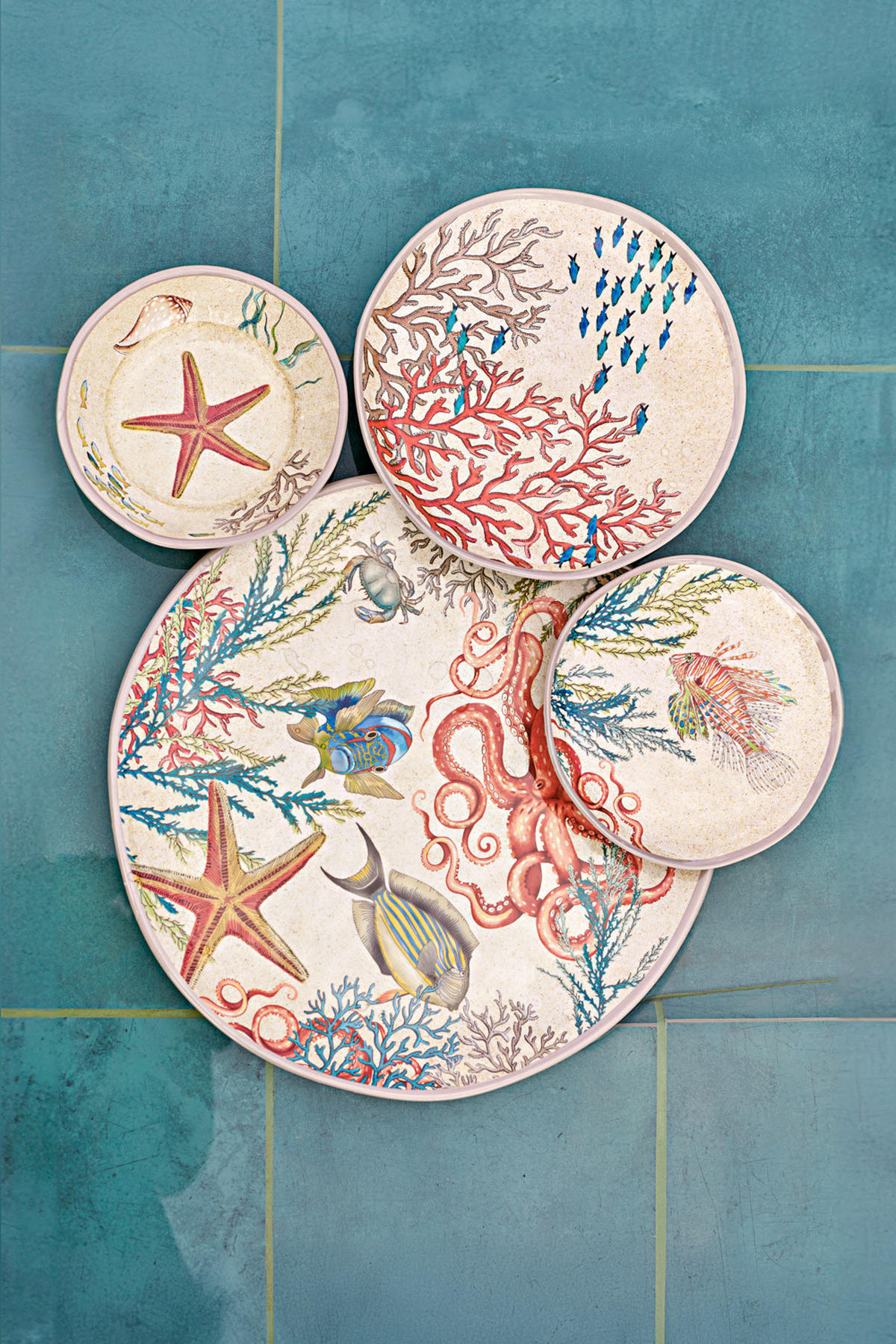 SALATBESTECK 29 x 7 cm Sea Life - Multicolor, Kunststoff (24.5cm)