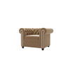 CHESTERFIELD-SESSEL Nyx Beige Samt - Beige/Braun, Holz/Textil (94/72/86cm) - S-Style Möbel