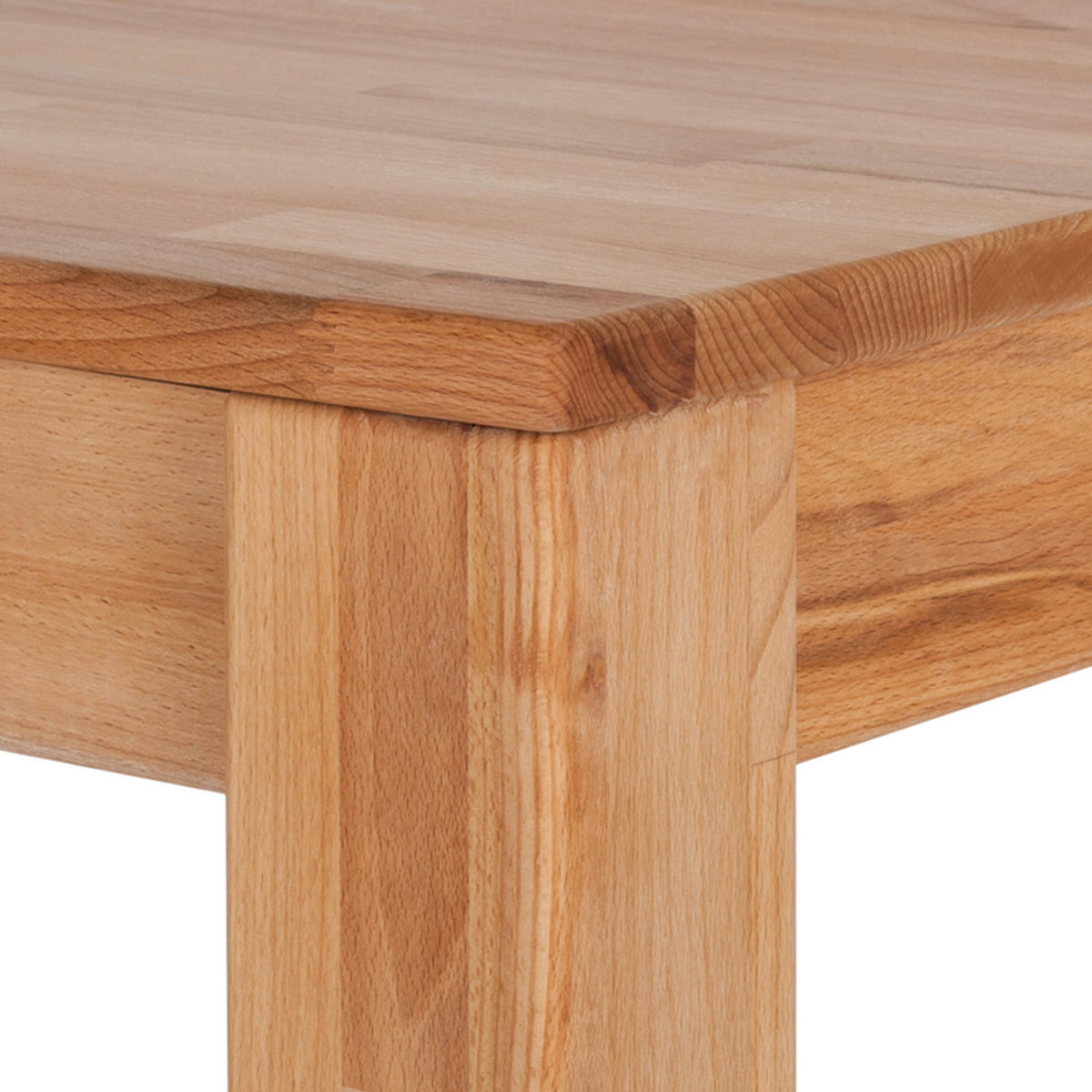 ESSTISCH mit Ausziehfunktion - Kernbuche massiv - geölt - Kernbuche, Holz (90/140/76cm) - home24