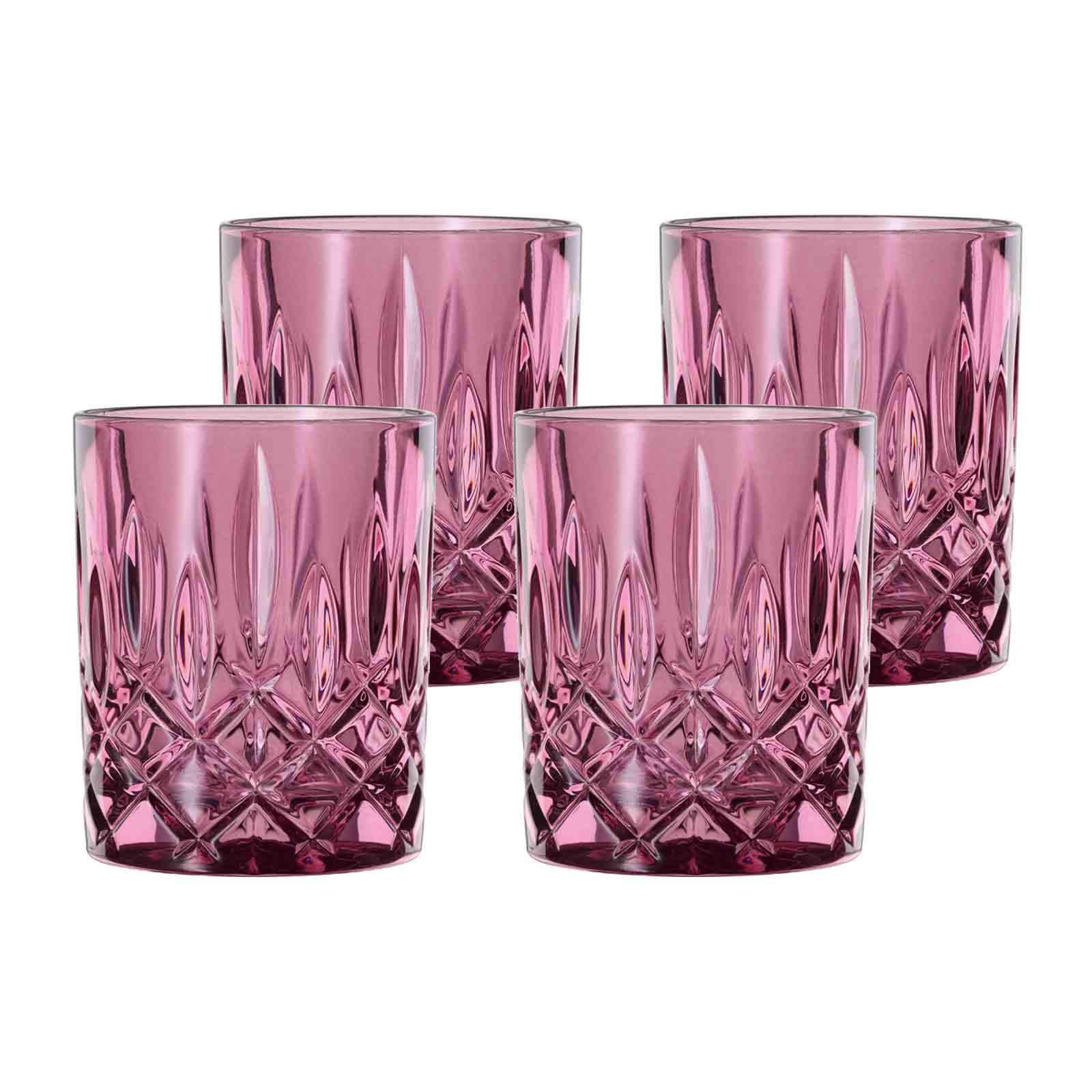 WHISKYBECHER Noblesse Vintage Berry 295 ml 4er Set - Violett, Glas (0.295L) - Nachtmann