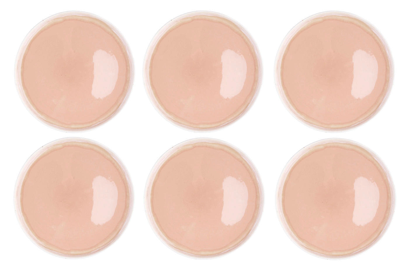 TELLER Oxygen Ø27cm - 6er-Set -Puderrosa - Pink, Keramik (27cm) - Björn