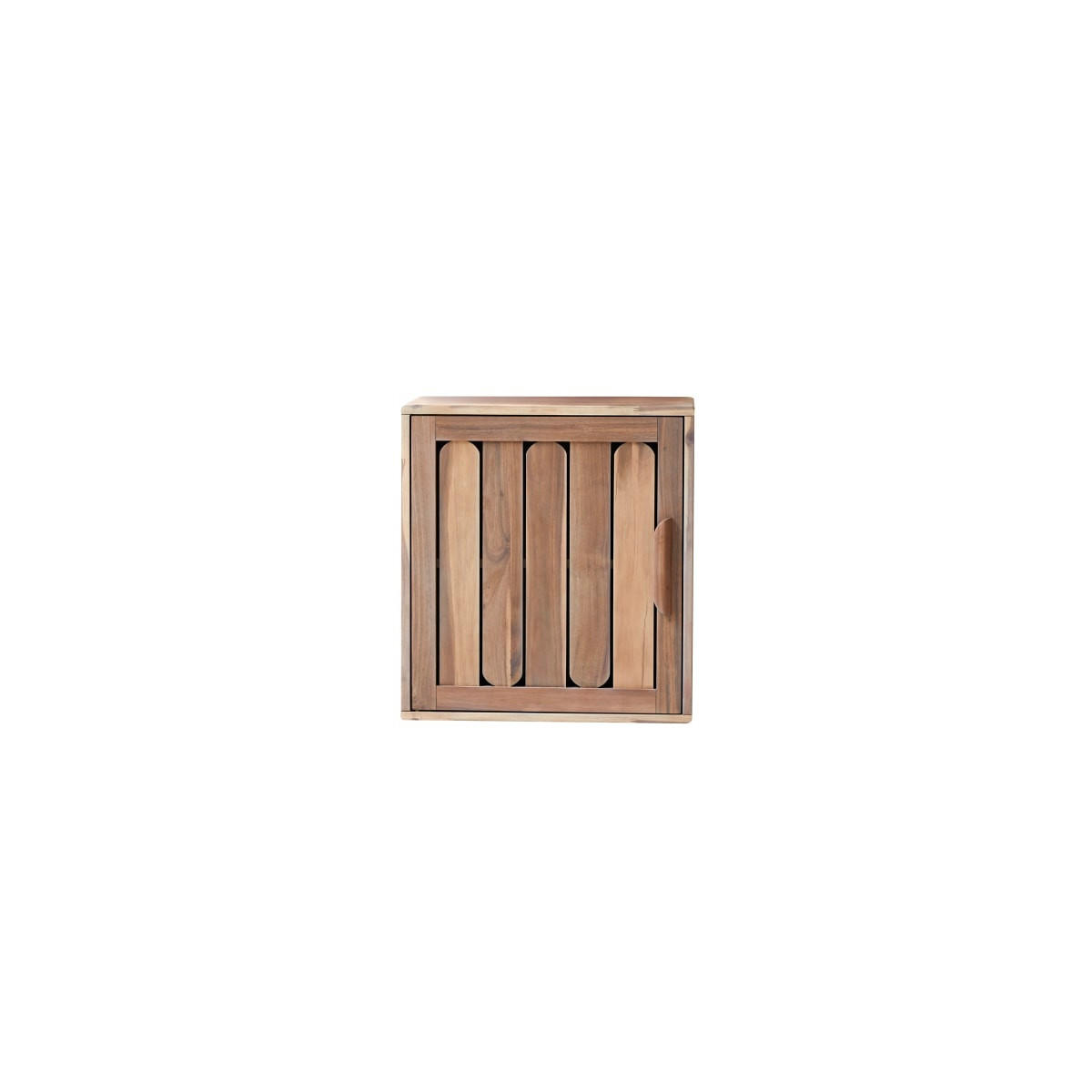 BADEZIMMERMÖBEL Lila Natur aus Akazie - Naturfarben, Holz (60/65/40cm) - Tikamoon