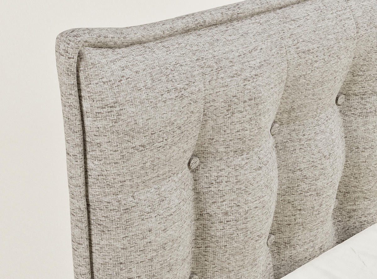 BOXSPRINGBETT Fatu 200/200 cm, in Hellbraun, Bettkasten, Matratze, Topper - Hellbraun/Schwarz, Holz/Holzwerkstoff (200/200cm) - Maison de Reve