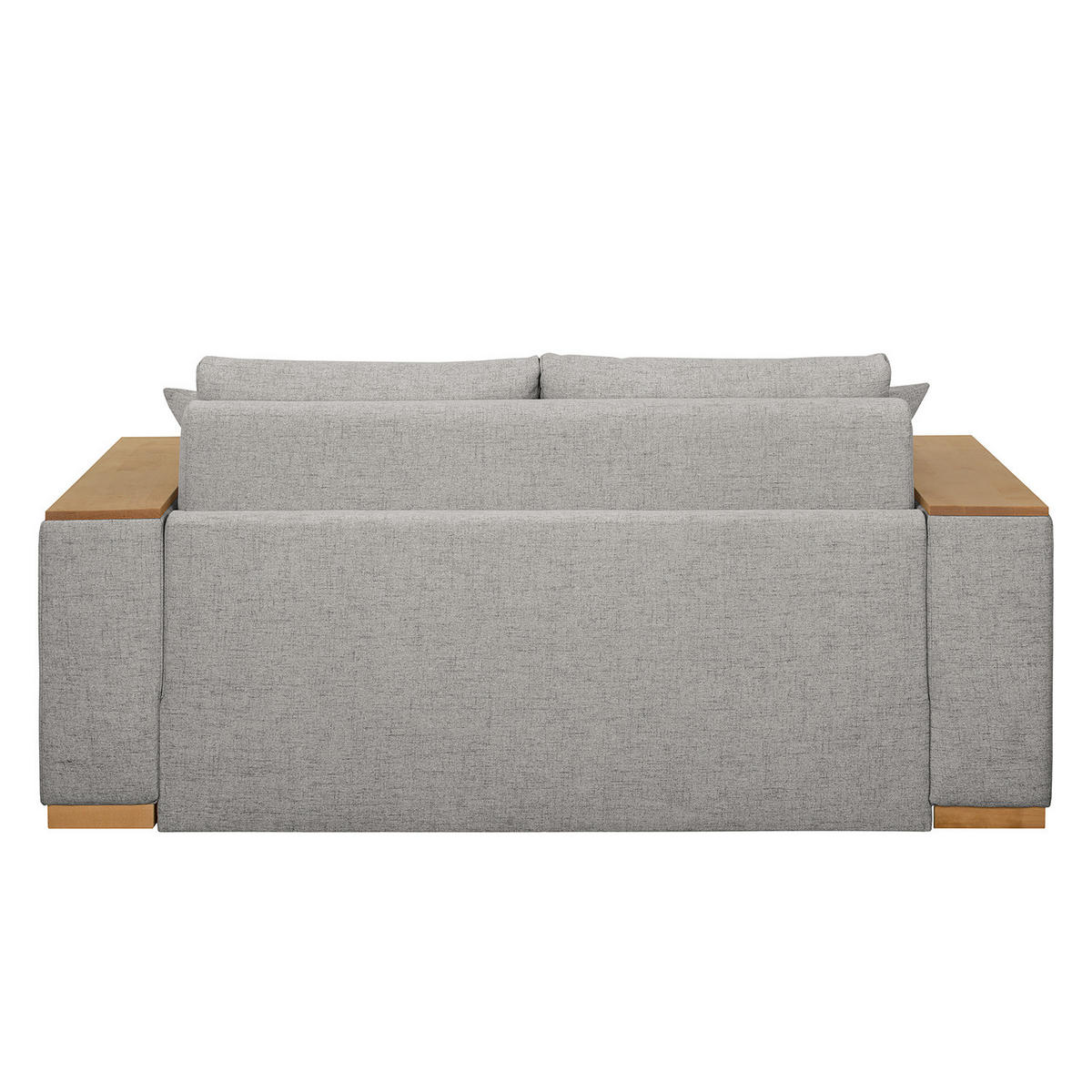 SCHLAFSOFA mit XL Armlehne - Grau, Textil (196/90/90cm) - home24