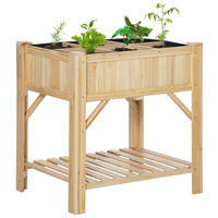HOCHBEET, Gemüsebeet mit 6 Fächern, 78,5 x 58 x 81 cm - Multicolor, Holzwerkstoff (78.5/81/58cm) - FORIOUS