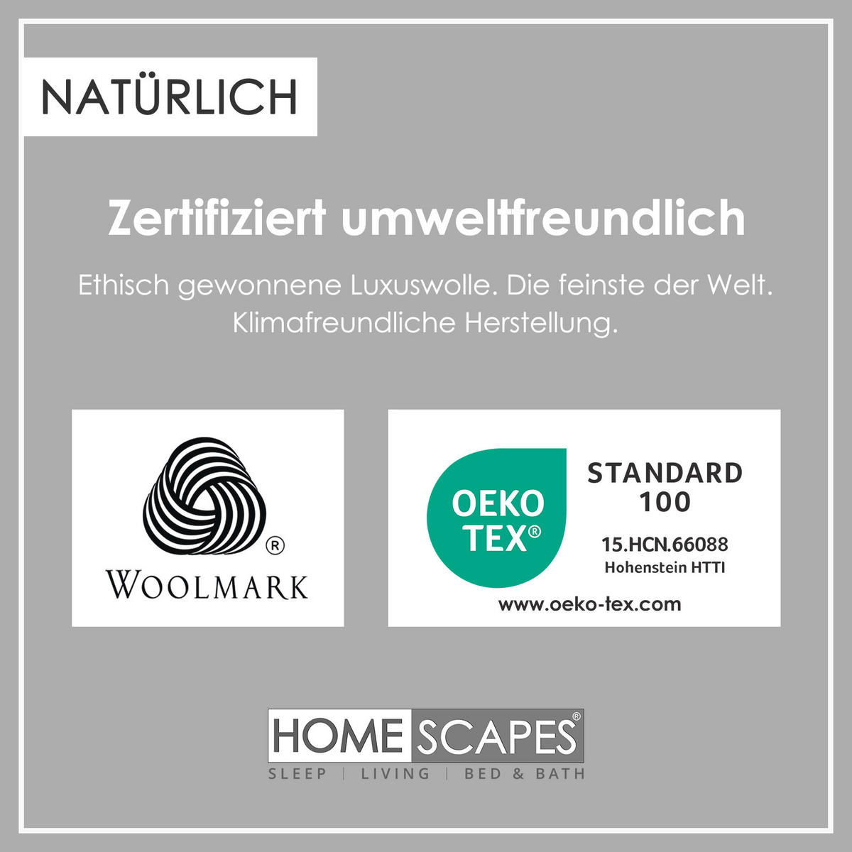 SCHURWOLLE-KISSEN 48/74 cm mittelweich - Weiß, Textil (48/74cm) - Homescapes