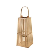 WINDLICHT Lucie Natural 23/23/48cm Weide - Naturfarben, Naturmaterialen (23/48/23cm) - Mondex