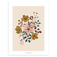 POSTER Herbstblüte, 30x40 cm - Pink/Multicolor, Papier (30/1/40cm) - Lilipinso