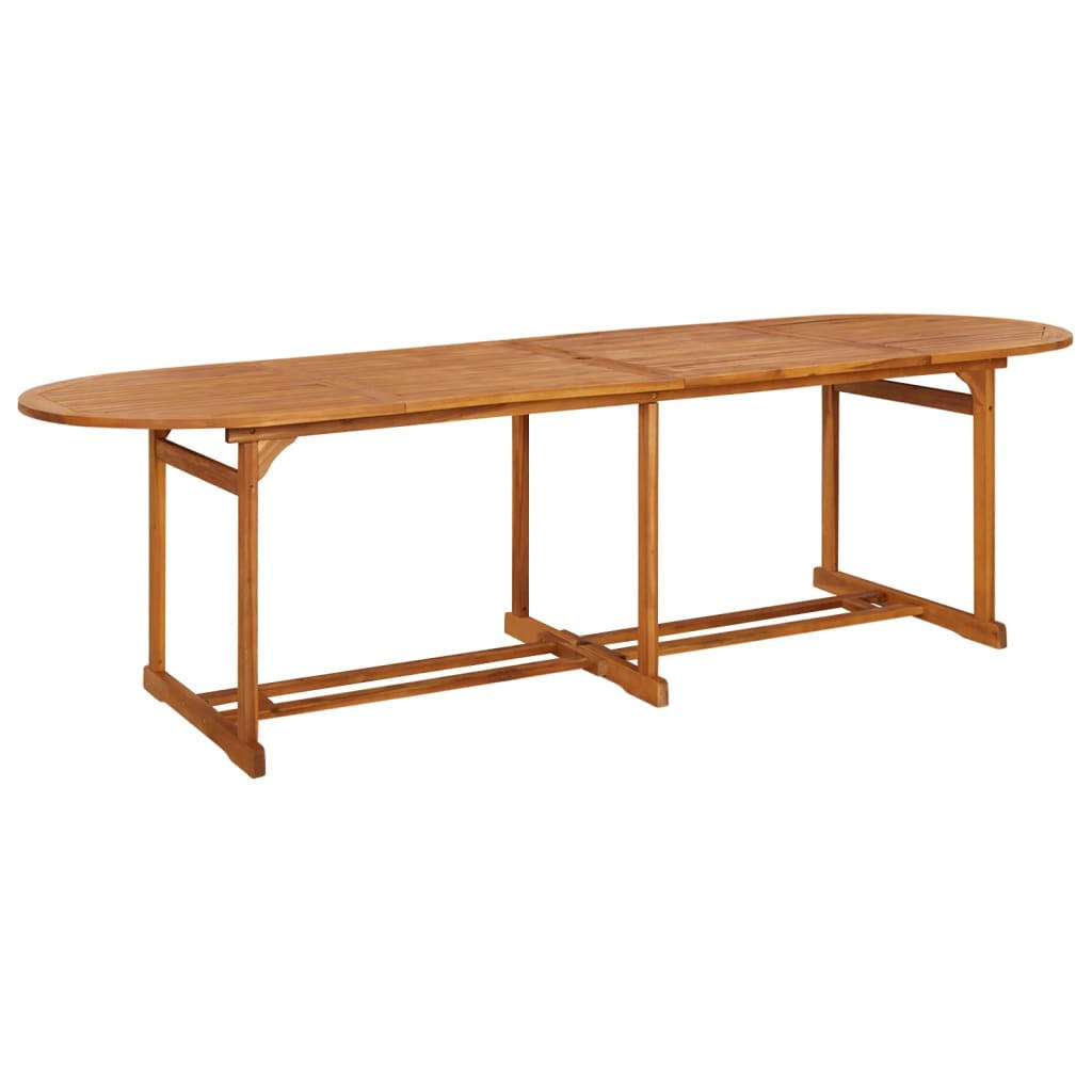 Deluke Gartentisch Braun 90x75x280 cm
