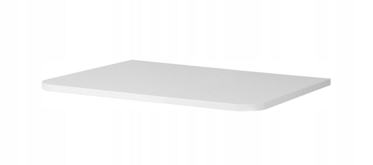 WASCHBECKENUNTERSCHRANK LINEA hängend geriffelt Weiß matt mit Waschtischplatte 60/48/44 cm - Weiß, Holzwerkstoff (60/48.4/43.7cm) - Rodan