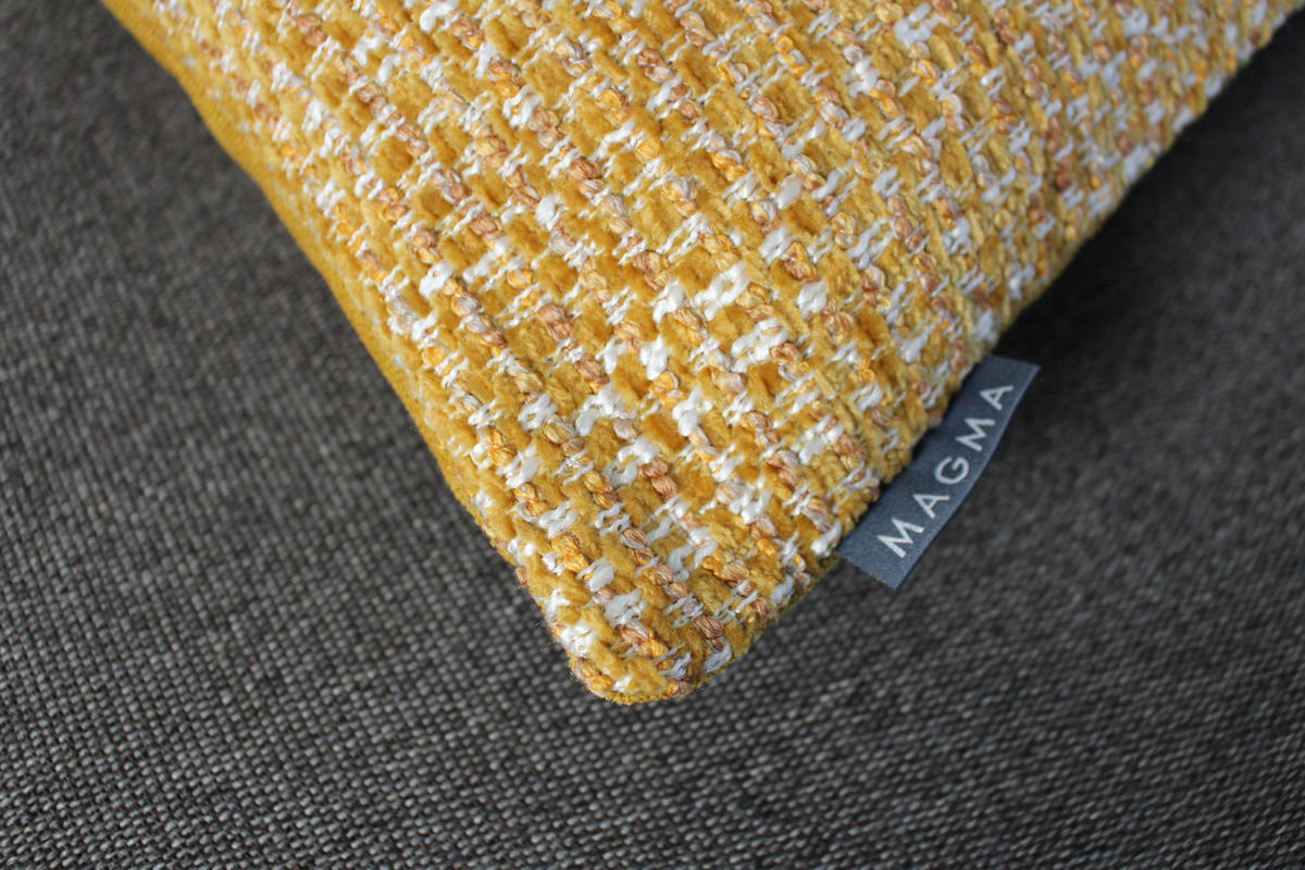 KISSENHÜLLE Vendetta mais - Currygelb, Textil (60/60cm) - Magma Heimtexx