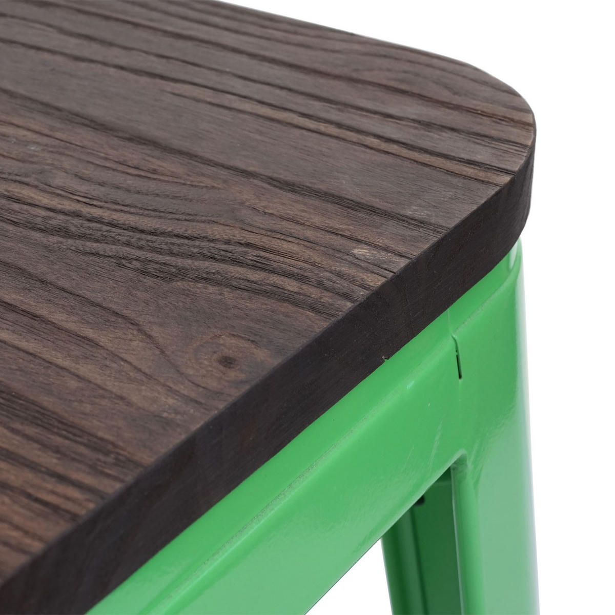 BARHOCKER Grün 4er-Set - Grün, Holz (42/76/42cm) - MCW