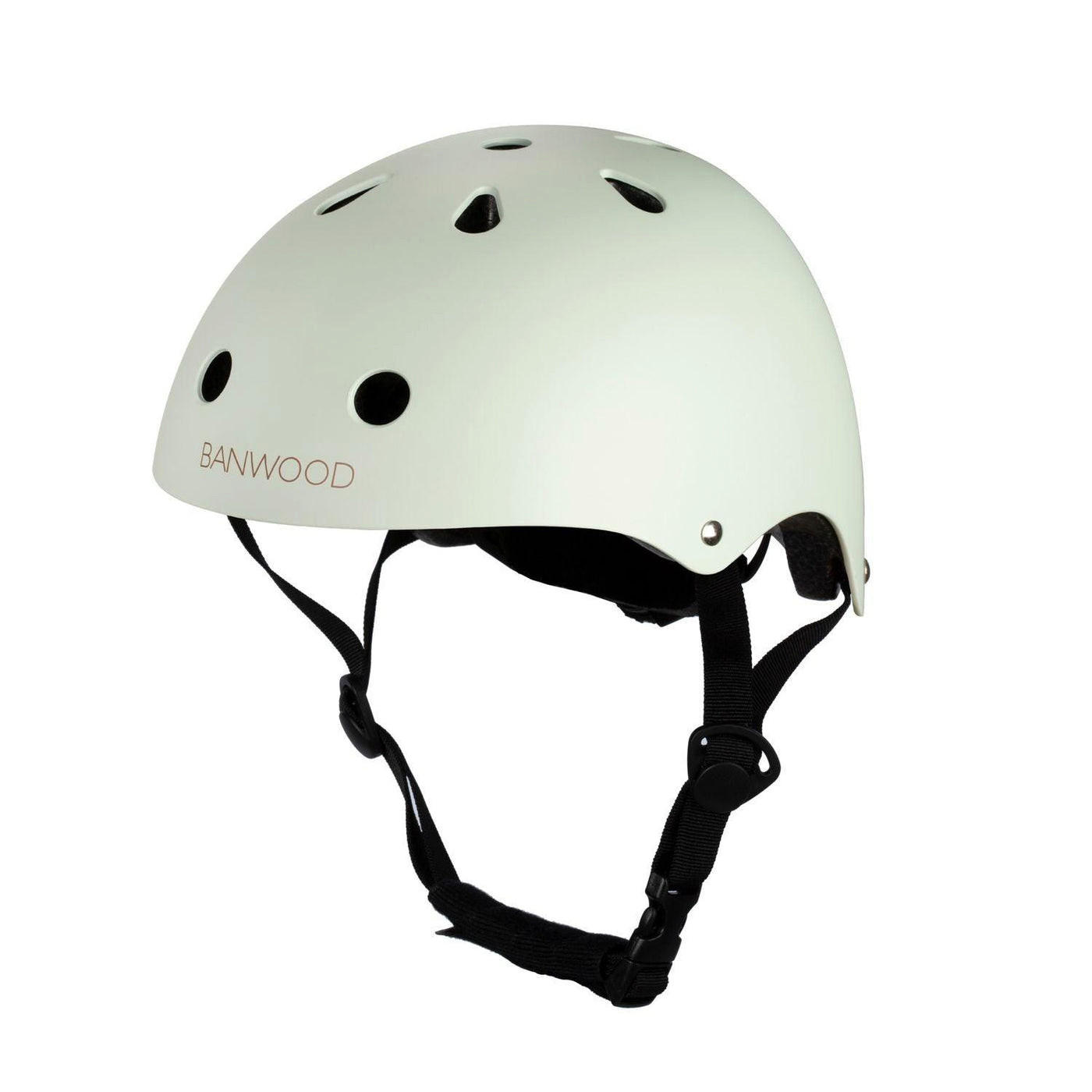 FAHRRADHELM für Kinder 3-7 Jahre, Minze - Mintgrün, Kunststoff (21/24cm) - Banwood