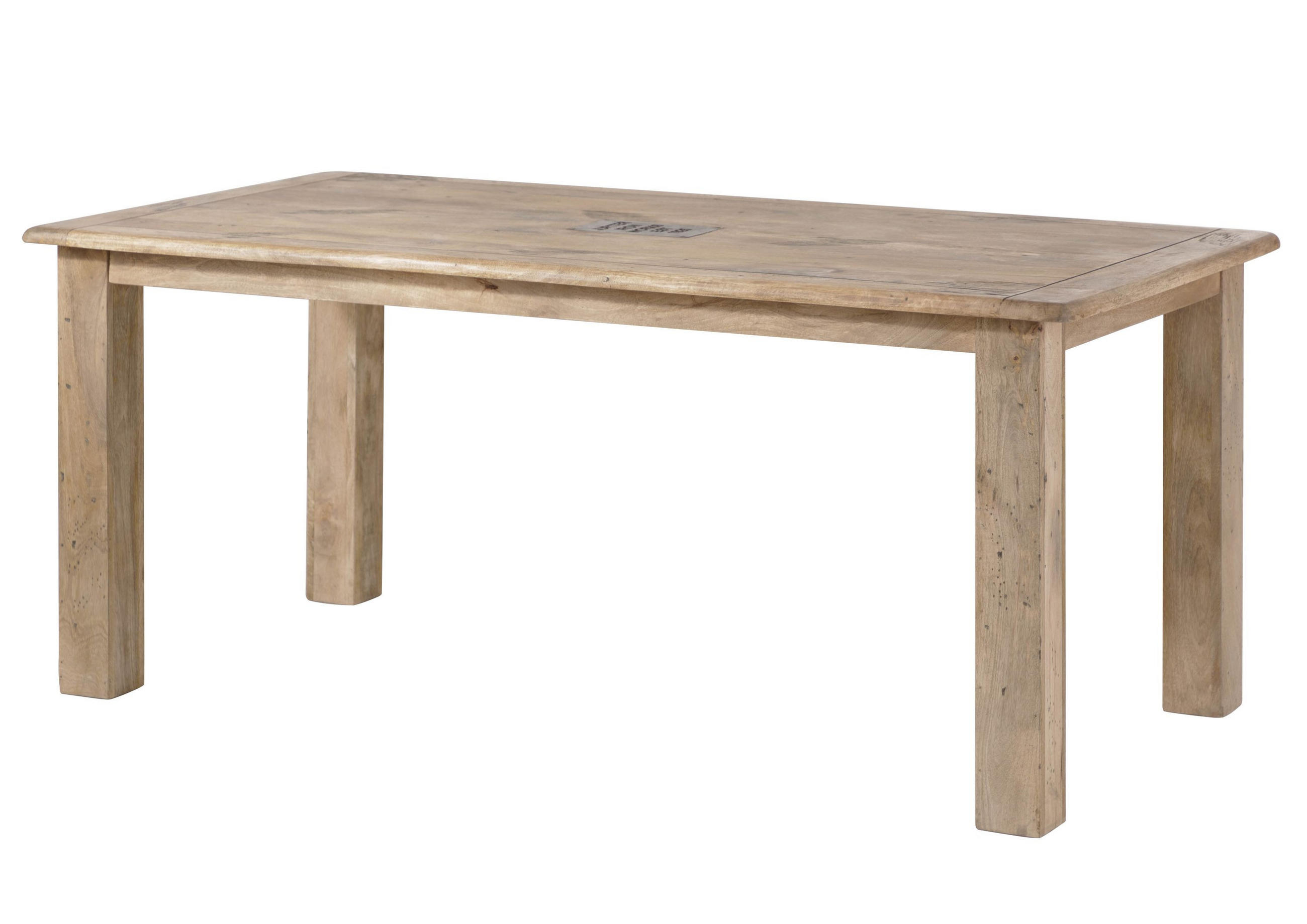 ESSTISCH Mango 200x100x76 beige lackiert RAILWAY - Beige, Holz (100/200/76cm) - Massivmoebel24