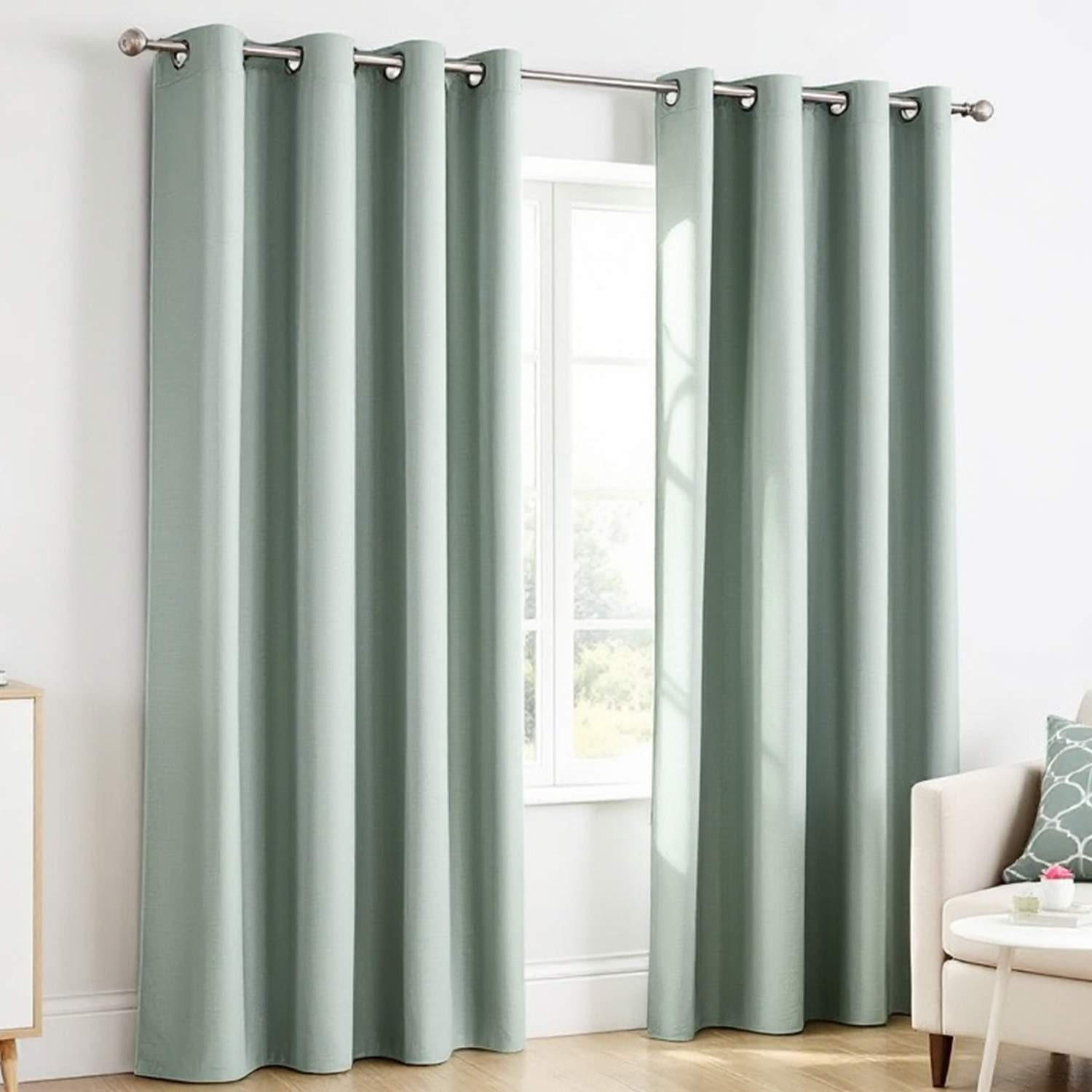 ÖSENVORHANG HARP Blickdicht - Hellblau, Textil (140/0.5/250cm) - Esprit