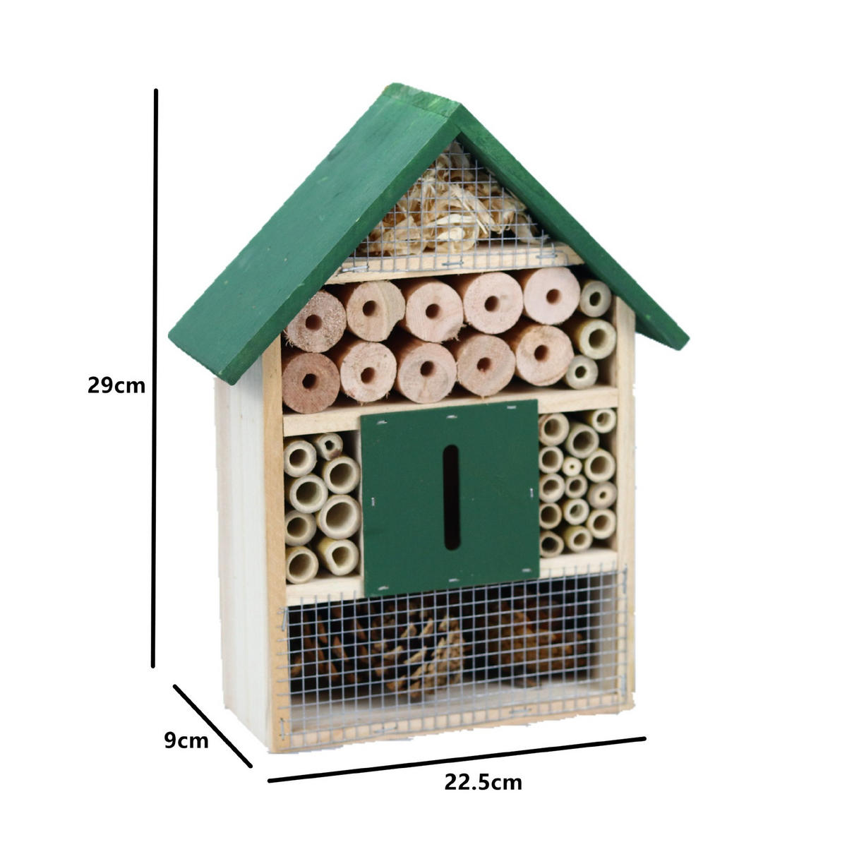 INSEKTENHOTEL 22.5/9/29 cm - Multicolor, Holz (9/29/22.5cm) - Authentics