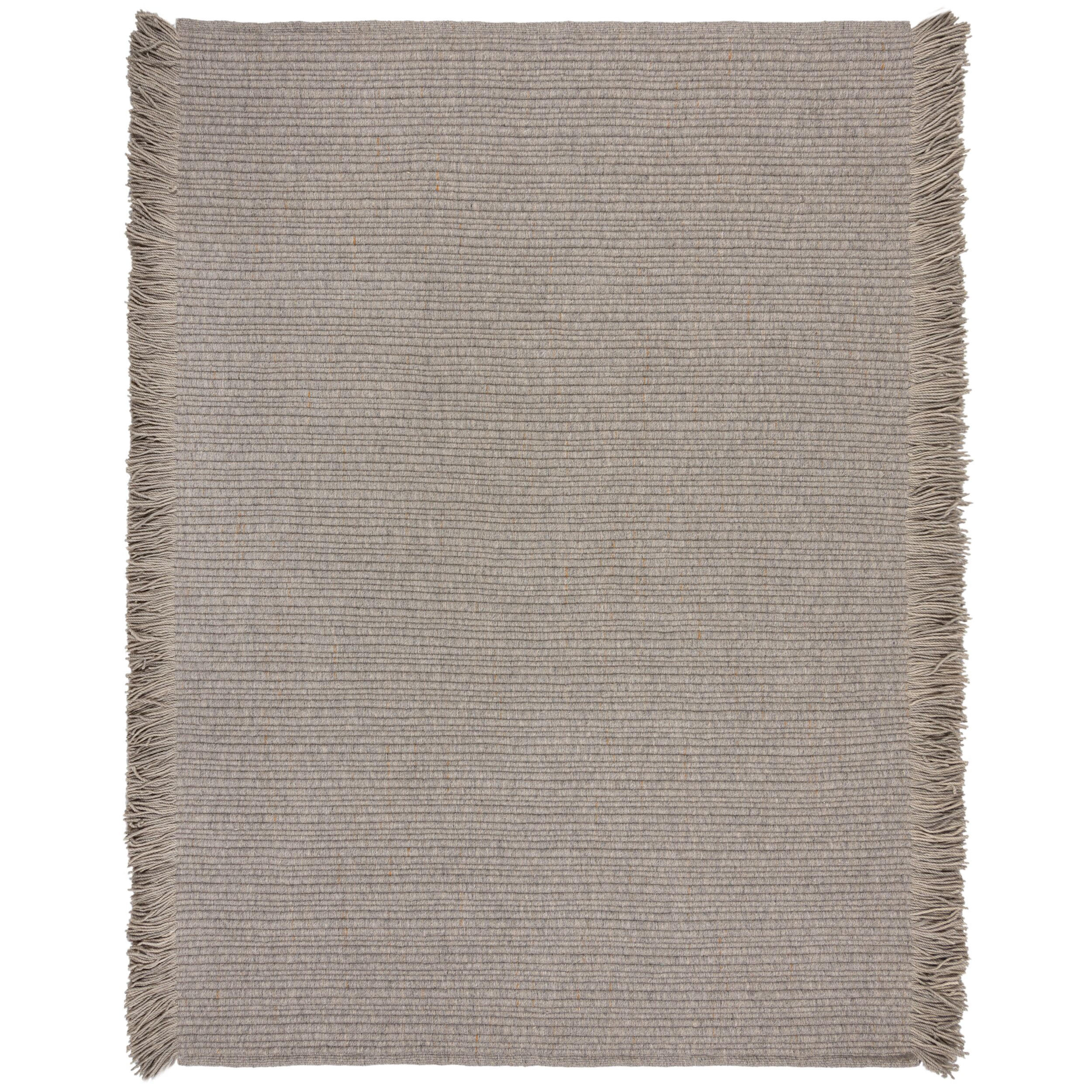 Kadima Design Wollteppich Grau 160x230 cm