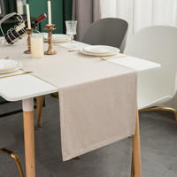 TISCHLÄUFER modern abwaschbar, wasserabweisend, Lotuseffekt, 40x180 cm, Beige - Beige, Textil (40/180cm)