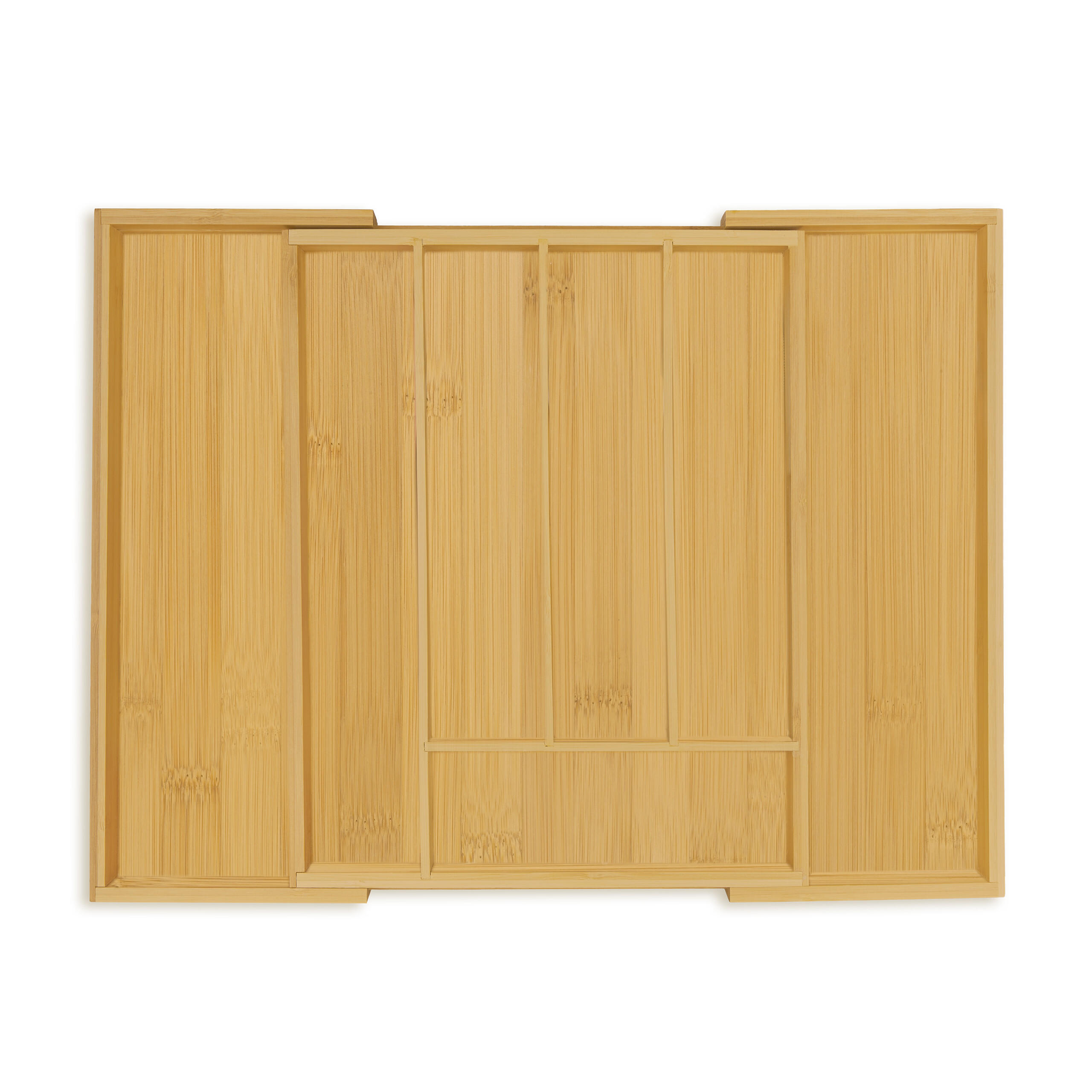 BESTECKKASTEN - Hellbraun, Holz/Holzwerkstoff (47/5/33cm) - Relaxdays