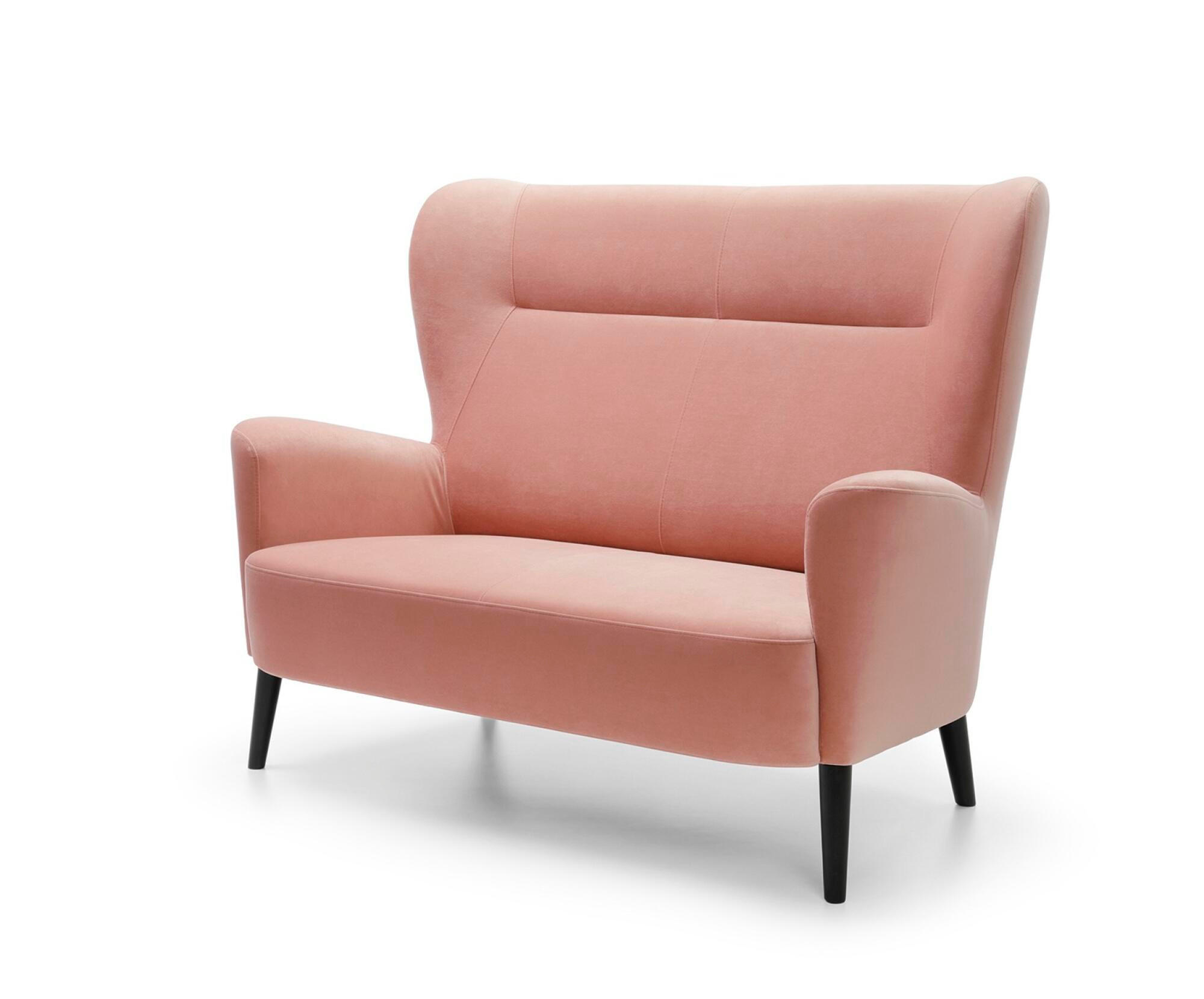 SOFA NEXT Rosa 144x93x110 cm - Pink, Textil (144/110/93cm) - FURNLUX
