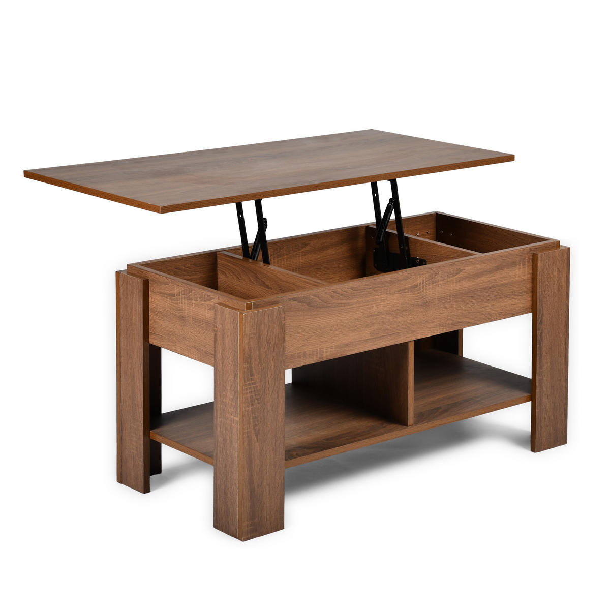 COUCHTISCH Holz - Braun, Holz (96/50/48cm) - Urban Meuble