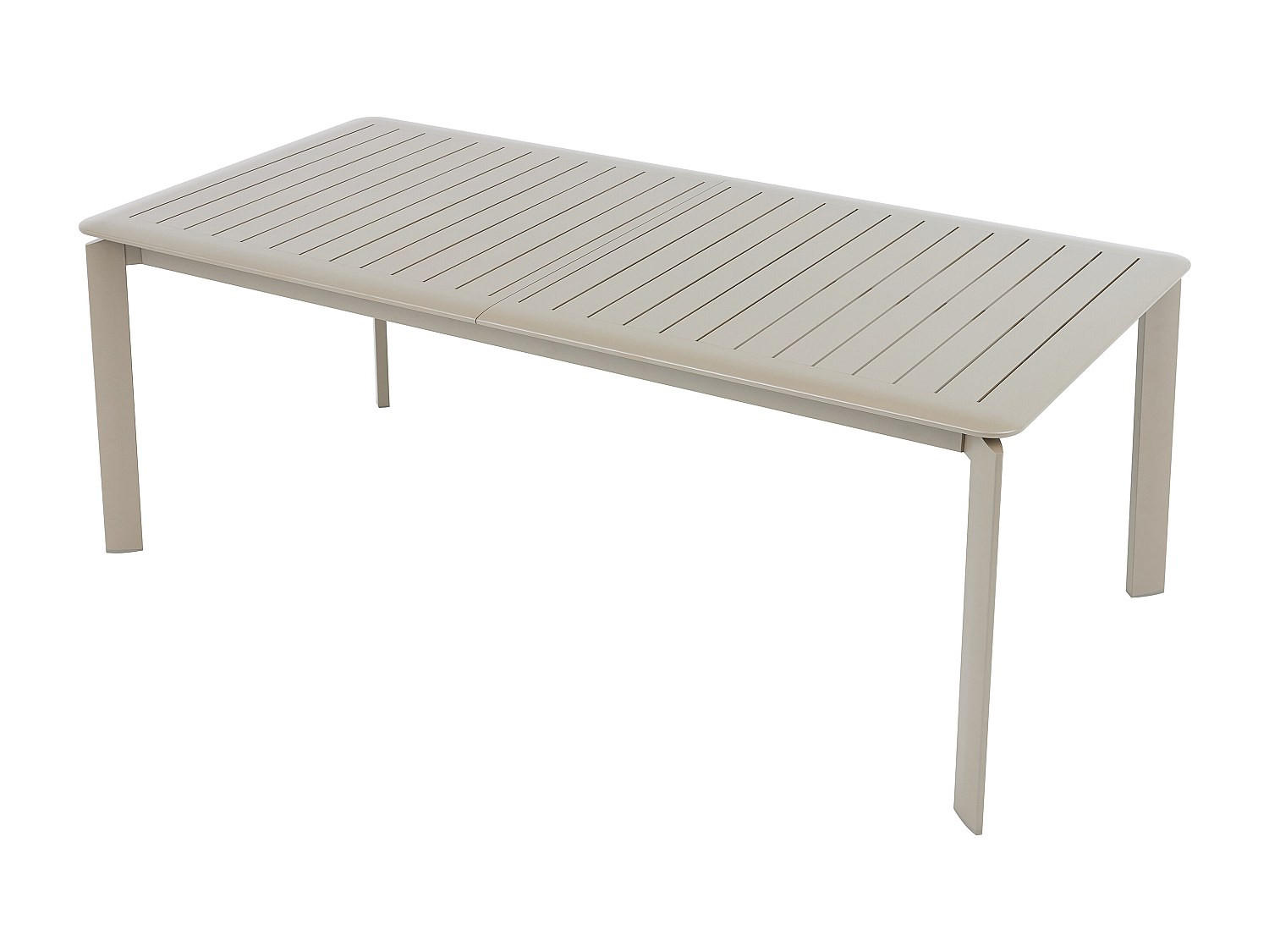 GARTENTISCH - 8 , 10 -Sitzer - Aluminium - taupe - VELYRA - Braun, Metall (100/286.5/75cm) - Vente-Unique