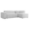 ECKSOFA Lordin Premium, Seite: Rechts - Silberfarben, Holz/Textil (267/205cm) - MIRJAN24