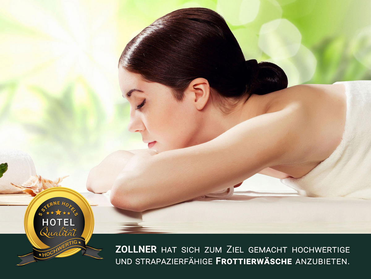 SAUNATUCH, 4er-Set, 70x180 cm, 80% Baumwolle, 20% Polyester, Weiß - Weiß, Naturmaterialen (70/180cm) - Zollner