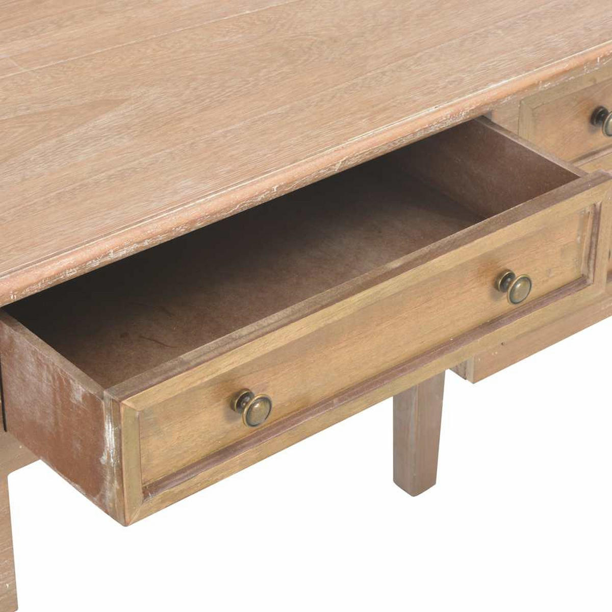 SCHREIBTISCH Braun 109,5/45/77,5 Cm Holz - Braun, Holz (109.5/45/77.5cm) - vidaXL