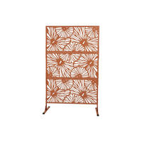 ZAUN & Palisaden - 116 cm x 2.5 cm - Metall - Terracotta VENGY - Terracotta, Metall (116/188cm) - Vente-Unique