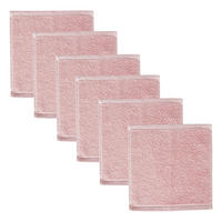 GÄSTEHANDTUCH (6er-Set) Fabulous 30x30 cm - Rosa, Textil (30/30cm) - Butlers