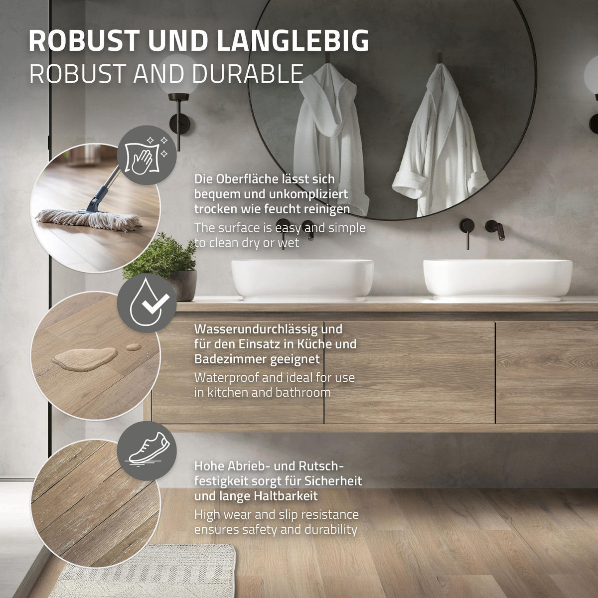 PVC BODENBELAG selbstklebend 2,23m²/16 Dielen Vinylboden Holzoptik Eiche Rustikal Hell - Eichefarben, Kunststoff (91.5/15.3/0.2cm) - ML-DESIGN