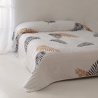 TAGESDECKE Foliage 240x260 cm (Bett 135/140/150) - Multicolor, Textil (240/260cm) - Happy Friday
