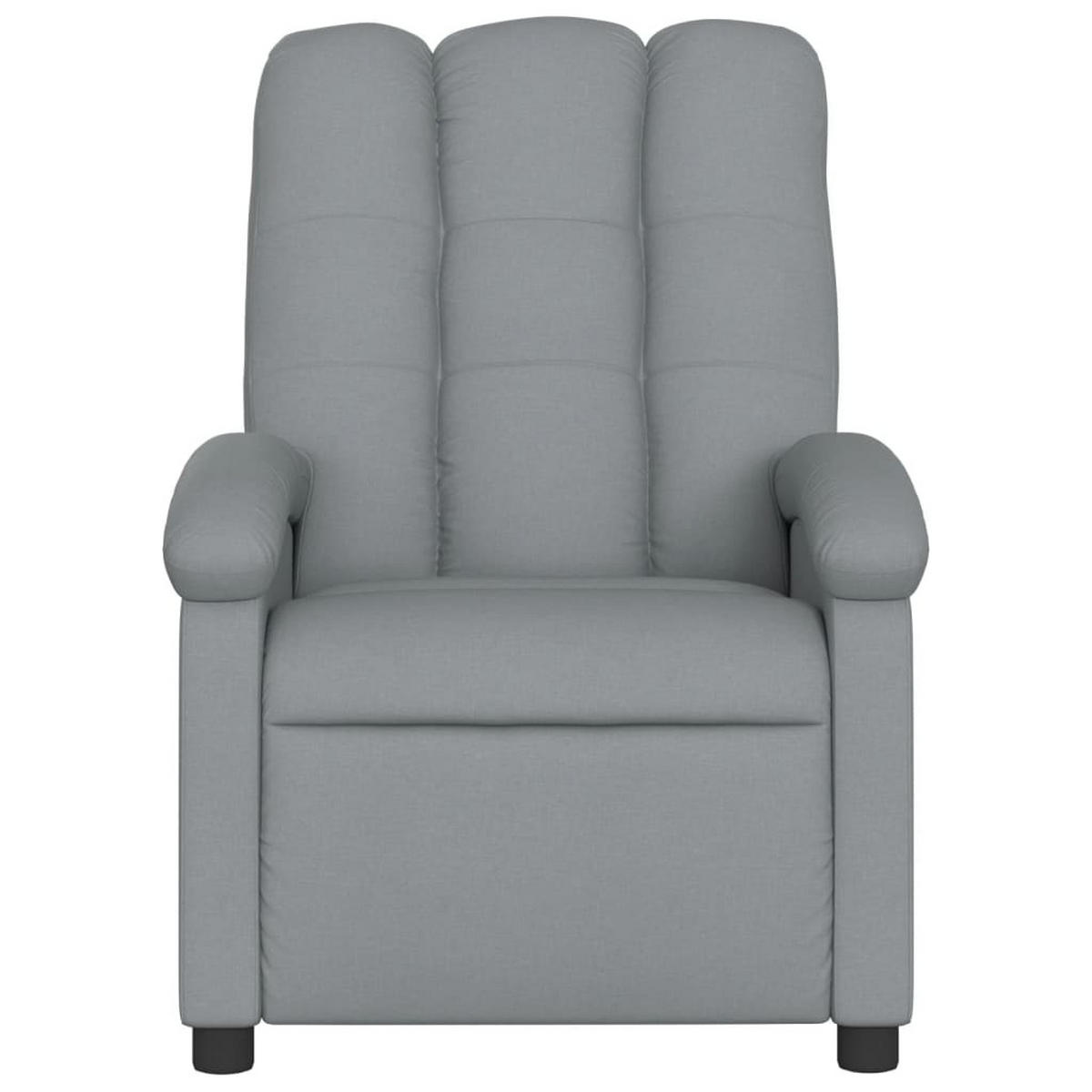 FERNSEHSESSEL Longstreet Hellgrau - Hellgrau, Metall (70/101/93cm) - Nettlife