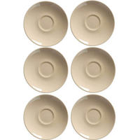 ESPRESSOUNTERTASSEN Doppio Vanilla ø 12 cm 6er Set - Ecru, Keramik (12cm) - Ritzenhoff Breker