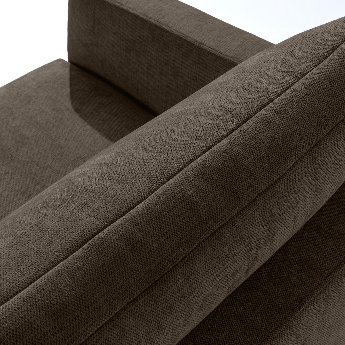 SOFA LUMO, 3-Sitzer, Braun - Schwarz/Braun, Holz/Holzwerkstoff (198/90/95cm) - KONSIMO®