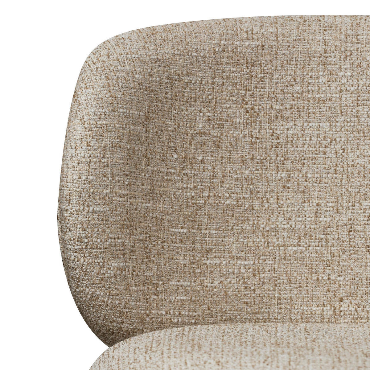 STUHL-SET 2 Stück in Teddystoff Beige - Beige, Textil/Metall (57/73/58cm) - Furnhouse