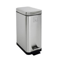MÜLLEIMER STM10 10L Silber - Silberfarben, Metall (16/39/34cm) - SVITA