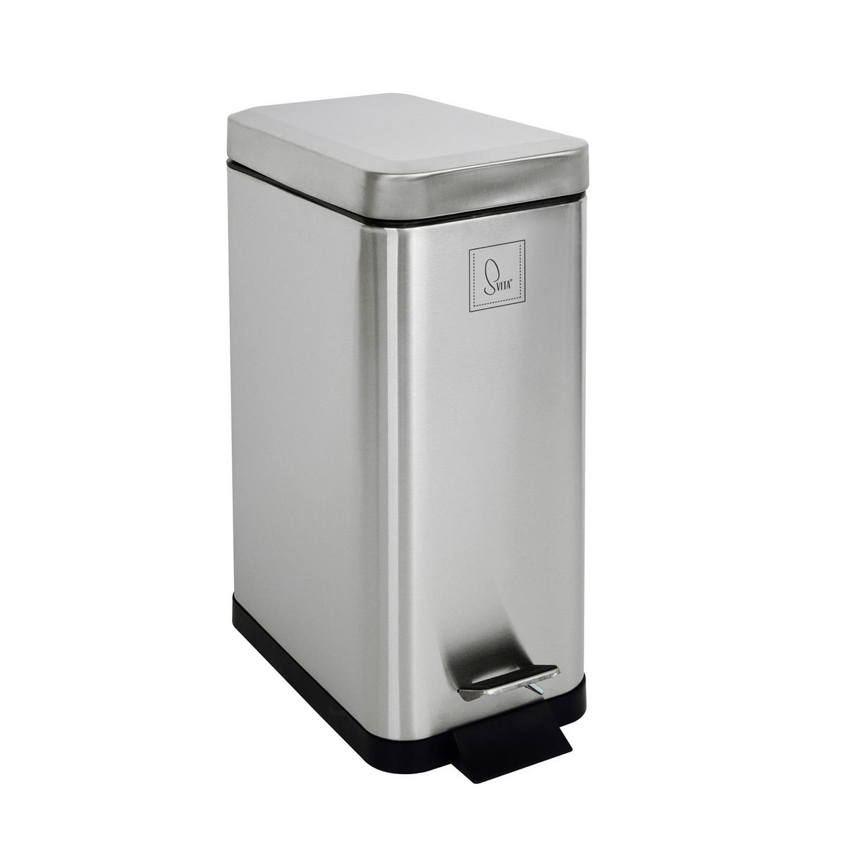 MÜLLEIMER STM10 10L Silber - Silberfarben, Metall (16/39/34cm) - SVITA