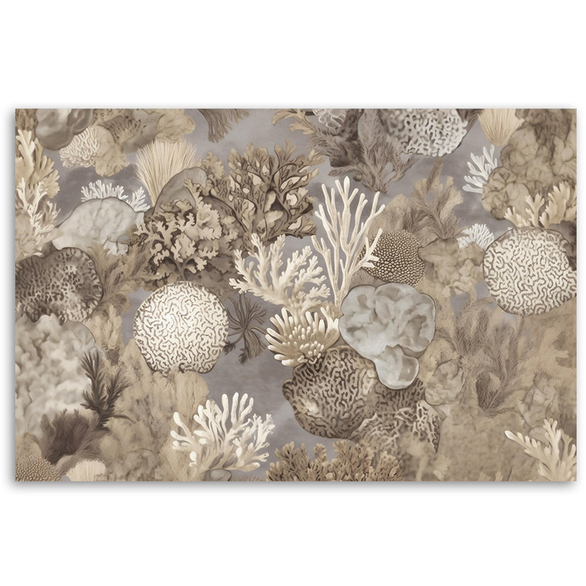 KUNSTDRUCK Beige 120/80 cm - Beige, Textil (120/80cm) - KUNSTLOFT