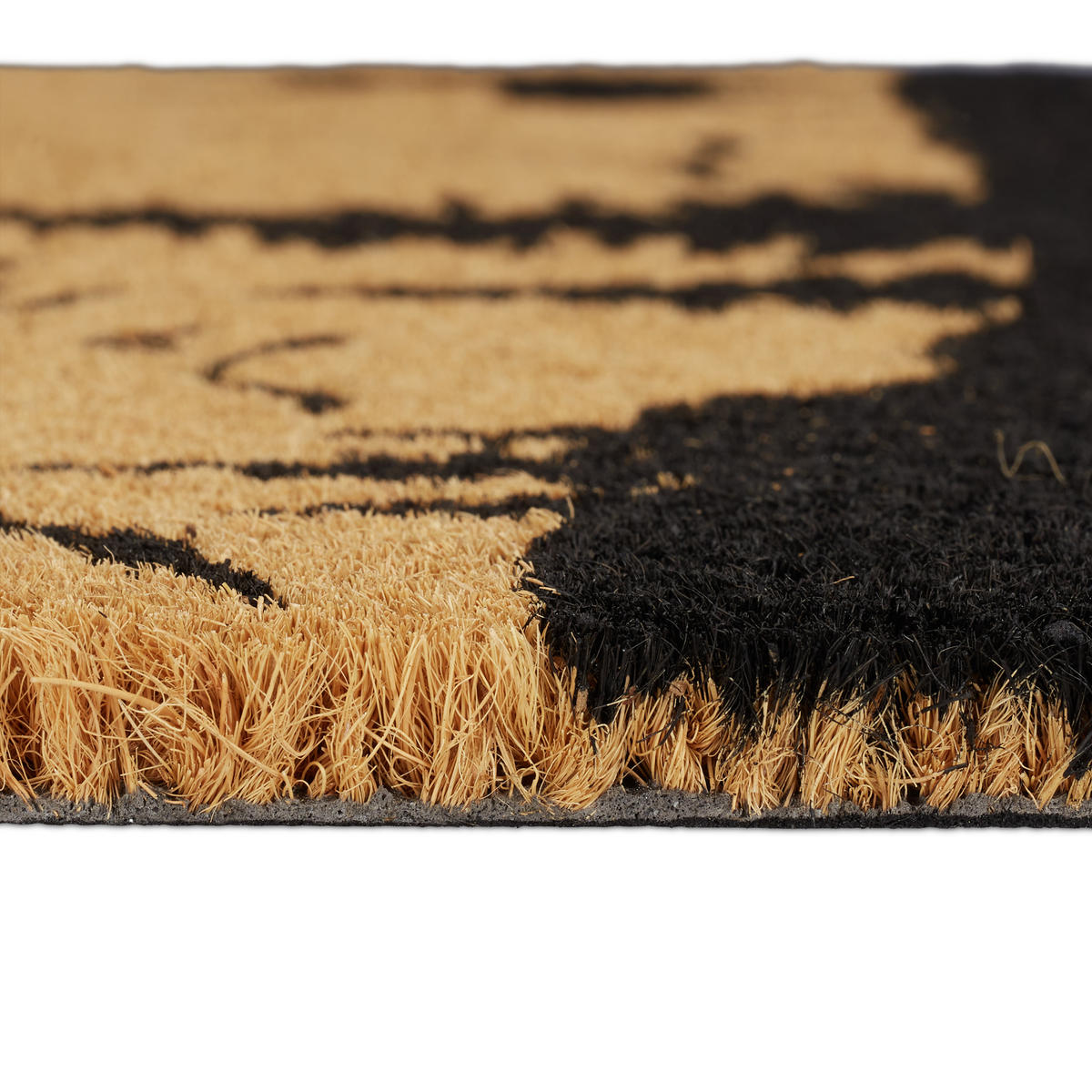 FUSSMATTE - Hellbraun, Kunststoff/Textil (60/40cm) - Relaxdays