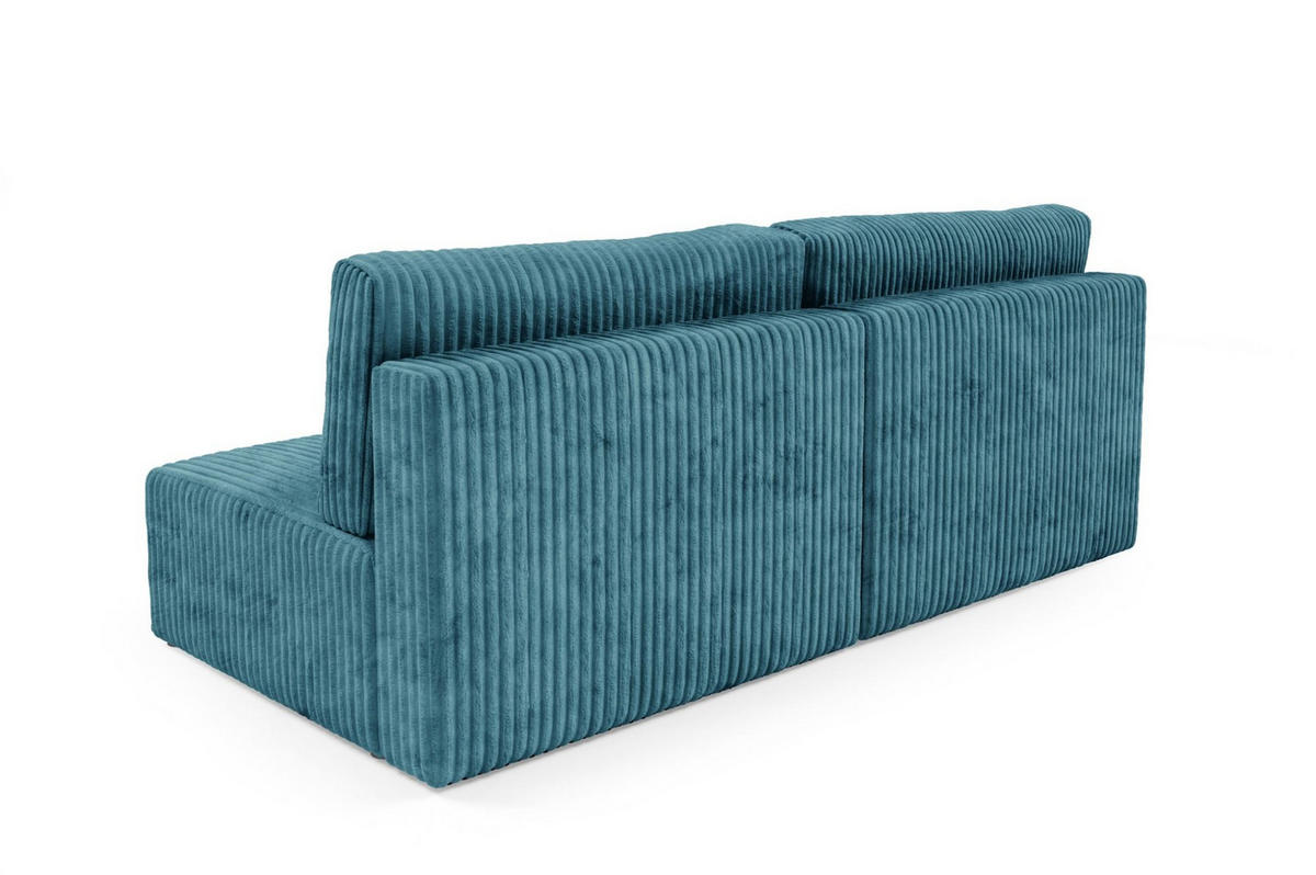 SCHLAFSOFA Natalia Xs - Blau, Holzwerkstoff/Textil (216/85/105cm) - Fun Möbel