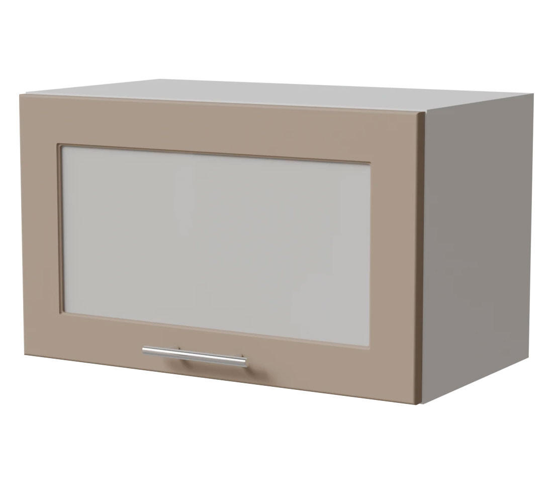 KLAPPHÄNGESCHRANK Brerra W4BS/60 Weiß / RAL 1019 graubeige Matt 60 / 32,5 / 36cm - Graubraun/Weiß, Holz/Holzwerkstoff (60/36/32.5cm) - Feldmann-Wohnen