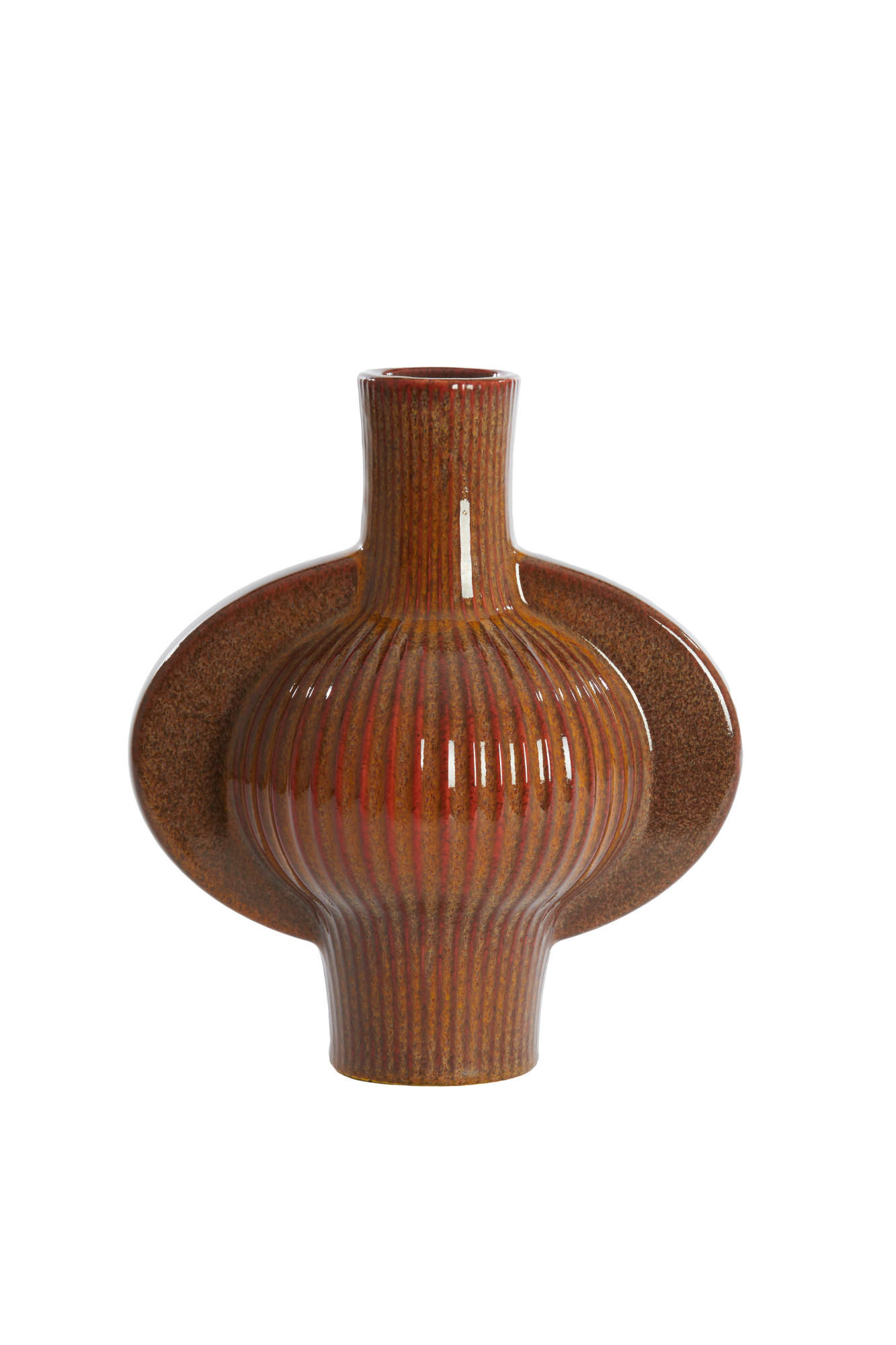 VASE Melnik Braun Ø27,5/31 cm - Braun, Keramik (31cm) - Light & Living