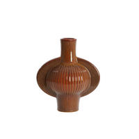 VASE Melnik Braun Ø27,5/31 cm - Braun, Keramik (31cm) - Light & Living